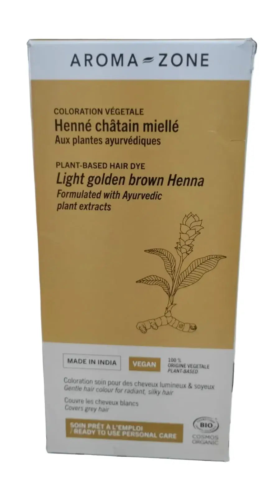 Aroma Zone Hena Natural Maron Miel 200gr Chatain Miel
