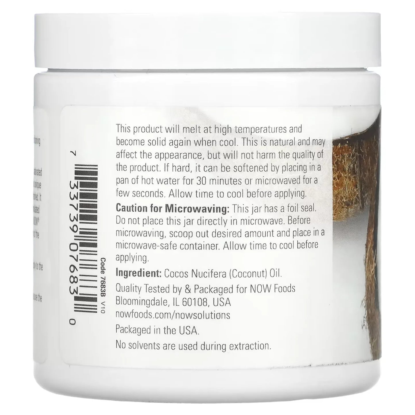 Now Foods Aceite de Coco 207ml Cosmetico piel y cabello Cartagena