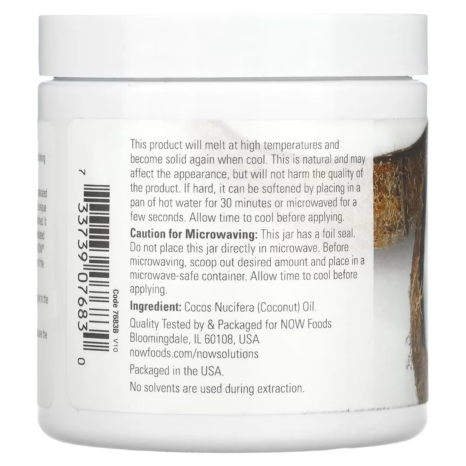 Now Foods Aceite de Coco 207ml Cosmetico piel y cabello Cartagena