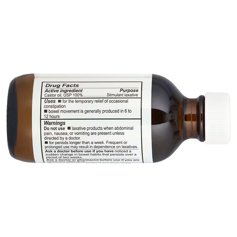 De la Cruz Aceite de Ricino 59ml Puro  en frasco de vidrio Colombia Castor oil
