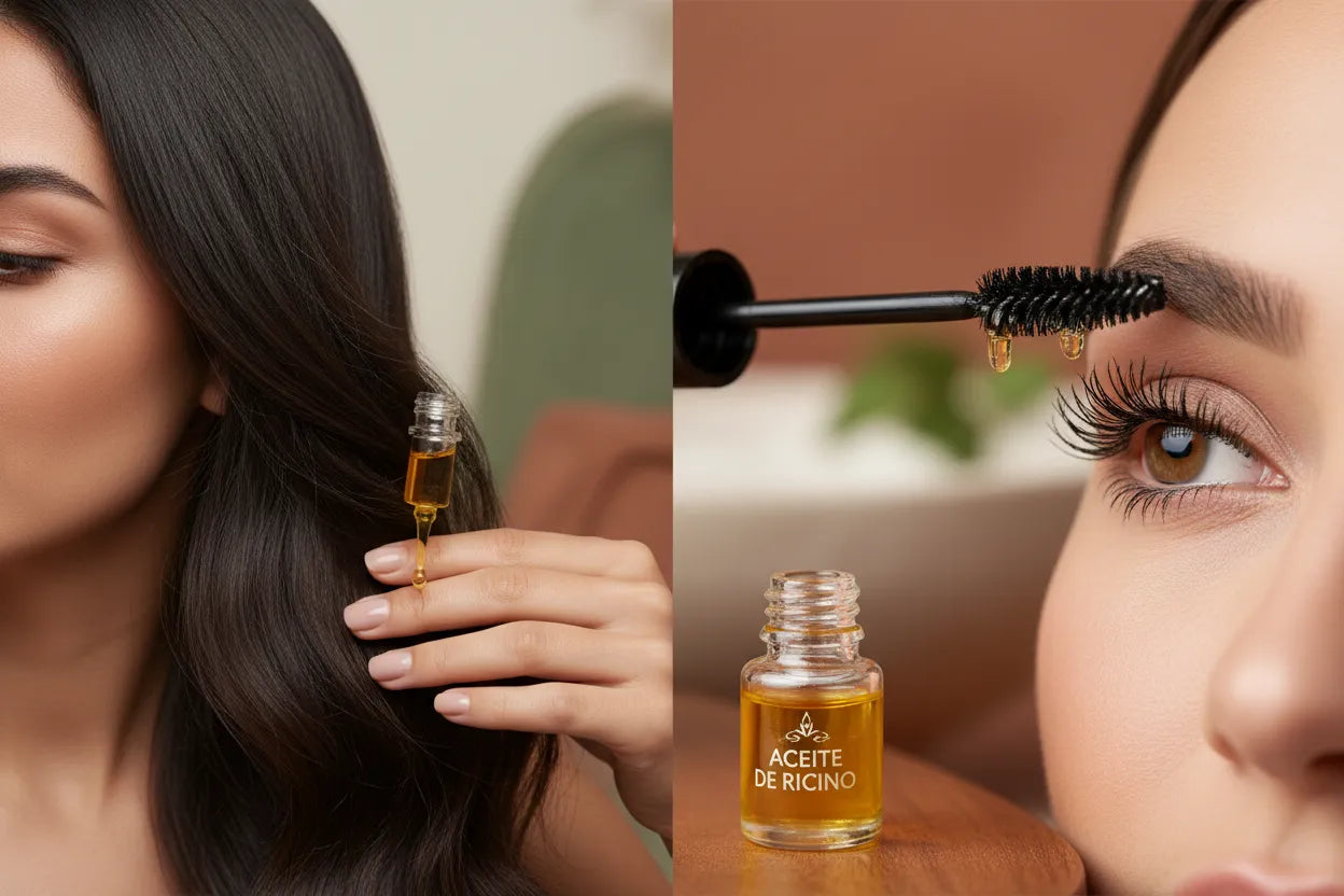 Aceite de ricino aplicación en cabello/pestañas Bogota Colombia