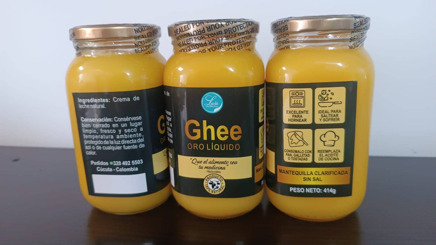Mantequilla aclarada Guee 414gr Ghee Colombia