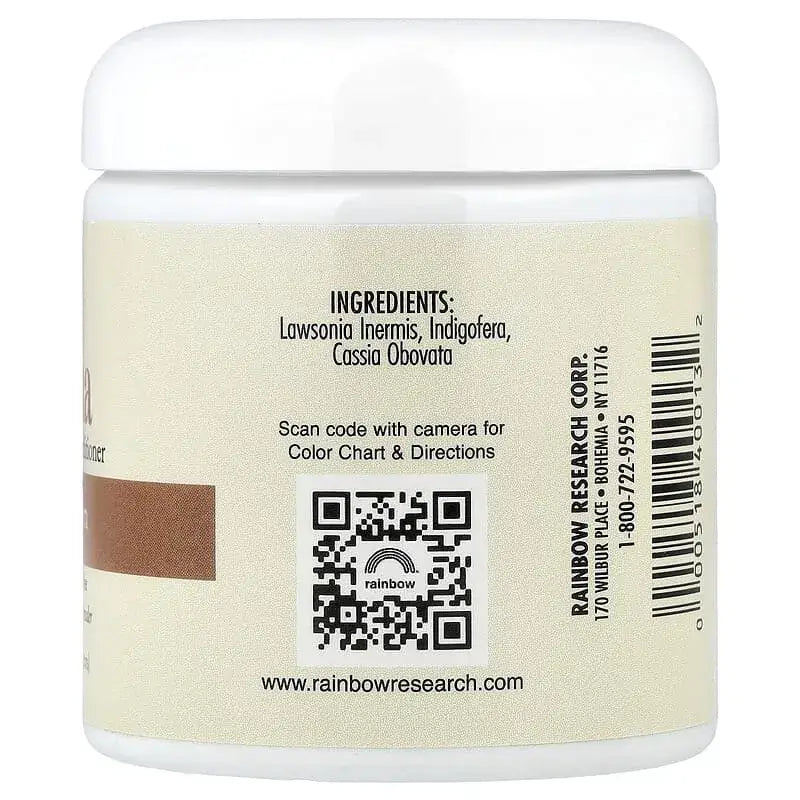 Rainbow Hena Natural Maron Castano Claro 113gr Light Brown Lawsonia inermis bogota