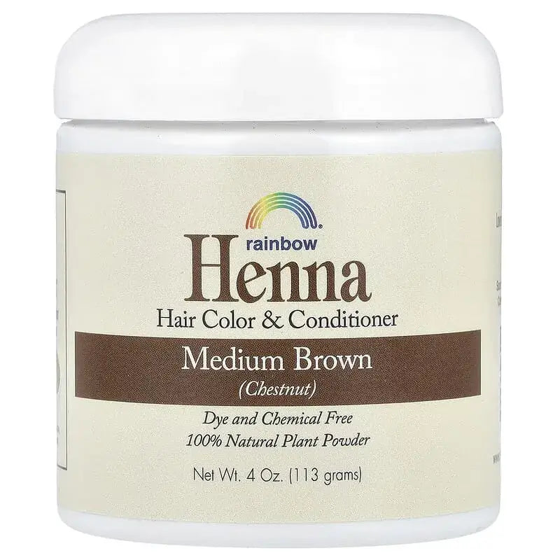 Comprar  Henna Natural de Rainbow Research con ingredientes Lawsonia Inermis e Indigofera coloración capilar natural Colombia