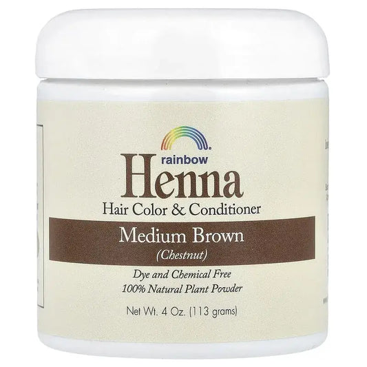 Comprar  Henna Natural de Rainbow Research con ingredientes Lawsonia Inermis e Indigofera coloración capilar natural Colombia