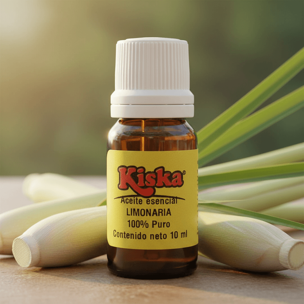 Kiska Aceite Esencial de Limonaria 10ml Puro y Organico Colombia