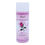 Linat agua de rosas natural con benjuí en botella transparente para cuidado de piel y control de grasa