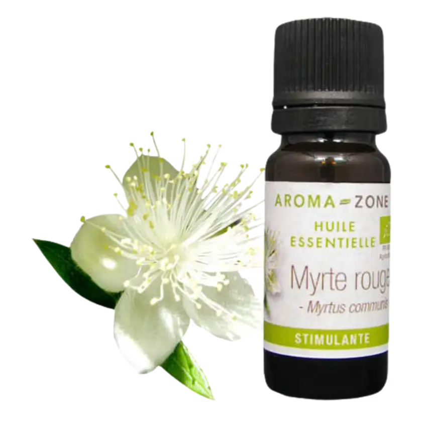 Aroma Zone Aceite Esencial de Mirto Rojo 10ml Puro 100% Organico Myrthe Rouge