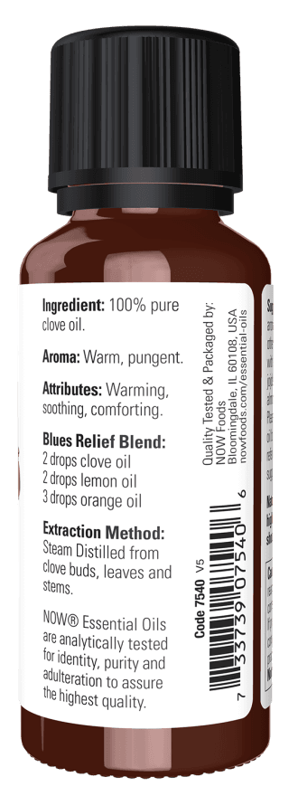 NOW Aceite Esencial de Clavo 59ml Clove Oil Puro Colombia Bogota