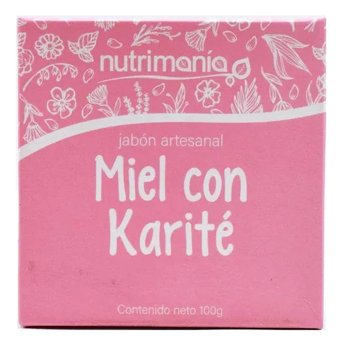Nutrimania Jabon Artesanal de Miel con Karite 100g | Cacao, Avena y Glicerina