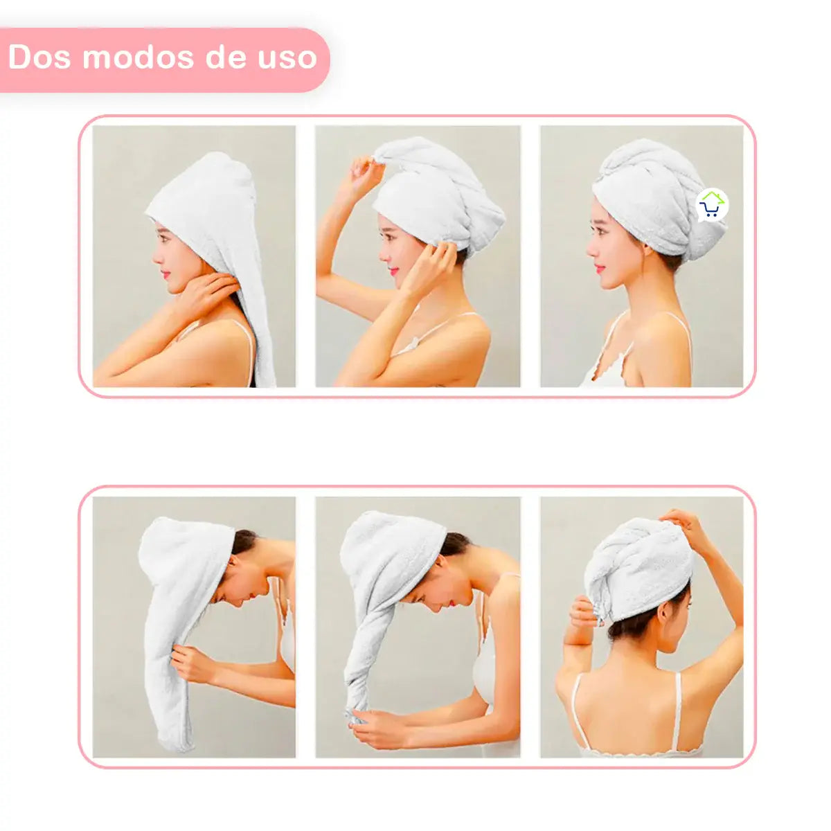 Toalla para Cabello en Microfibra – Secado Rápido y Anti-Frizz, Artesanal Colombia