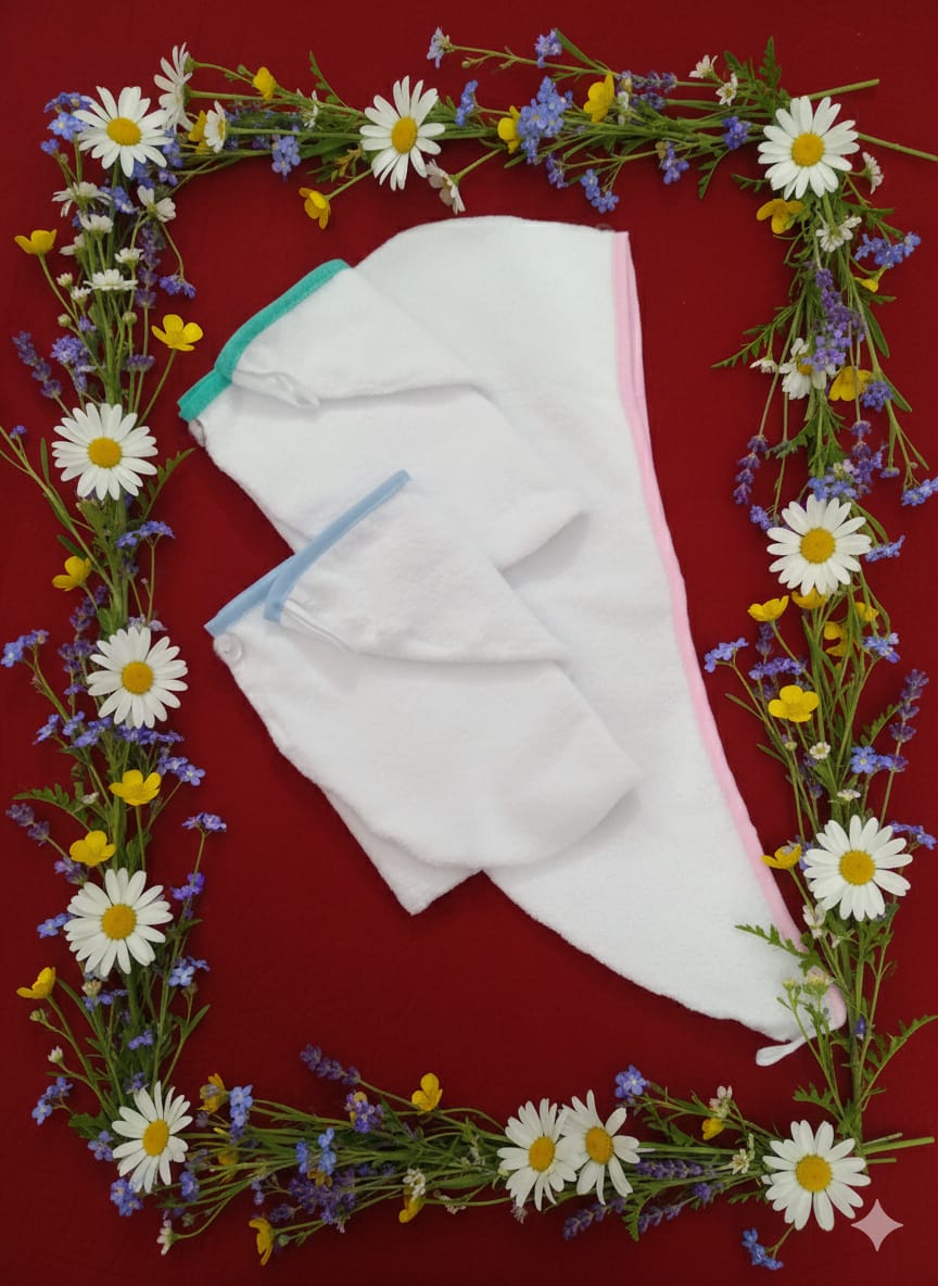 Toalla para Cabello en Microfibra – Secado Rápido y Anti-Frizz, Artesanal