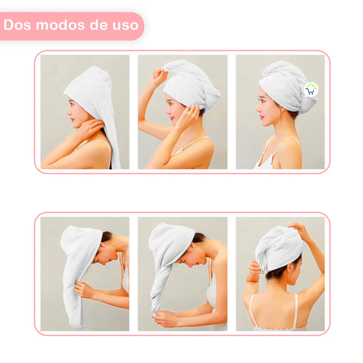 Toalla para Cabello en Microfibra – Secado Rápido y Anti-Frizz, Artesanal