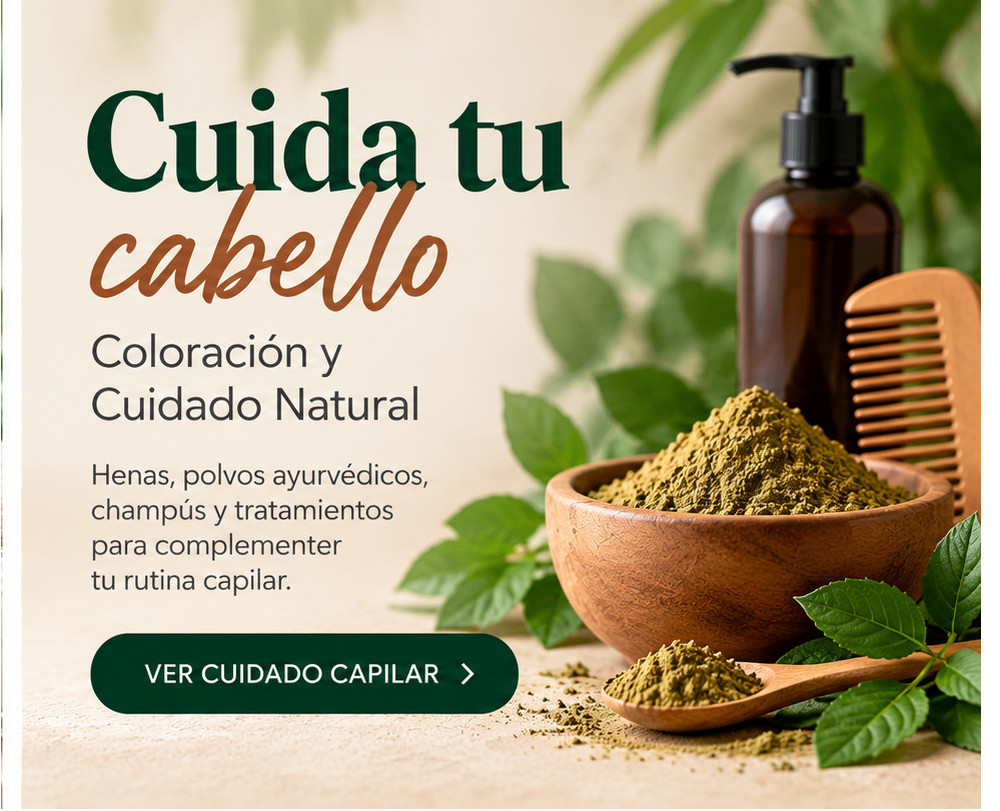 Coloración y Cuidado Natural - henas, polvos ayurvédicos y tratamientos capilares