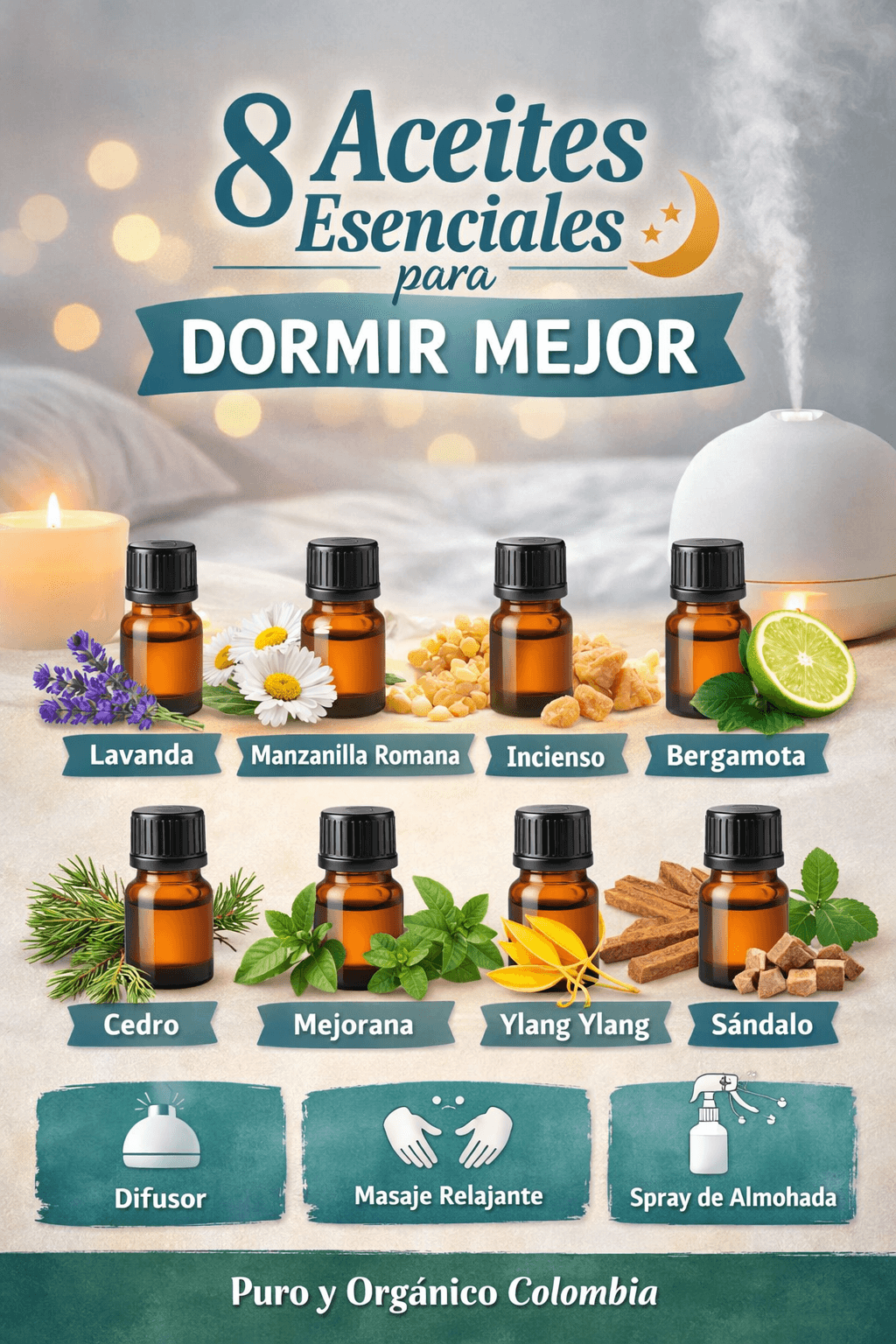 Aceites esenciales para relajación y dormir mejor: los mejores y cómo usarlos