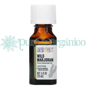 Aura Casia Aceite Esencial de Mejorana 100% puro 15ml (Thymus mastichina) Wild Marjoram