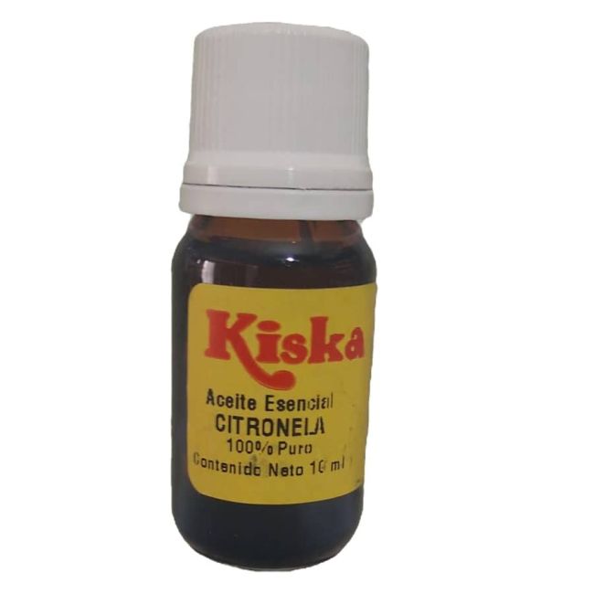 Kiska Aceite Esencial de Citronela 10ml - Cymbopogon nardus - 100% Puro
