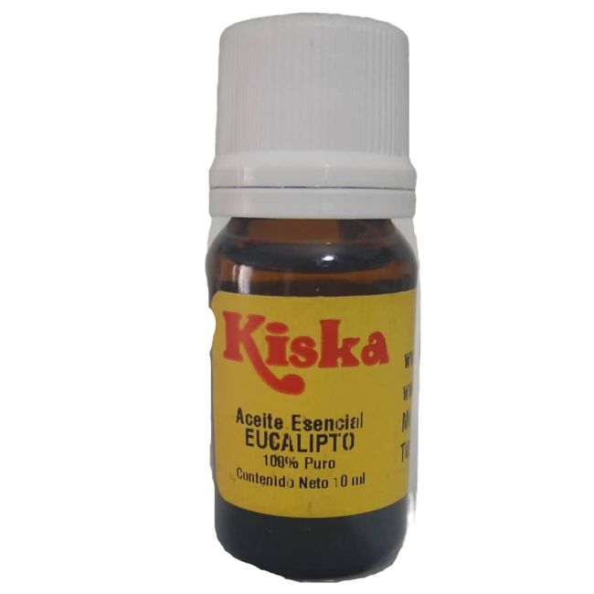 Kiska Aceite Esencial de Eucalipto 10ml Puro 100% Puro y Organico Colombia