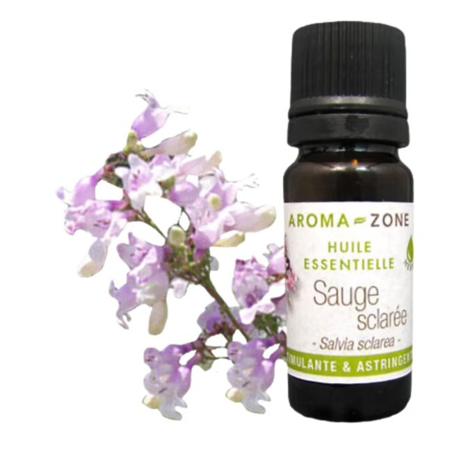 Aroma Zone Aceite Esencial de Salvia Clarita BIO 10ml - Salvia sclarea - Sauge Sclarée