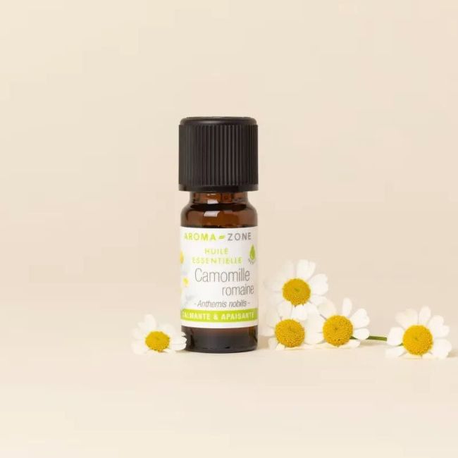 Aroma Zone Aceite Esencial de Manzanilla Romana 10ml - Chamaemelum nobile - HEBBD