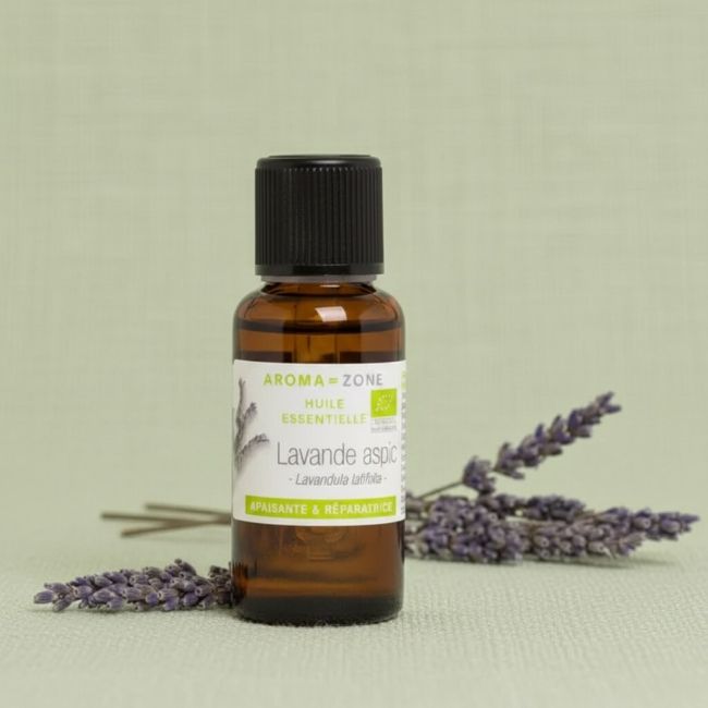 Aroma Zone Aceite Esencial de Lavanda 30ml Aspic Organica Lavandula latifolia Colombia