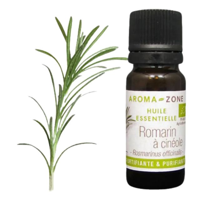 Aroma Zone AZ Aceite Esencial de Romero Organico 10ml Rosmarinus officinalis Romero quimiotipo Cineol