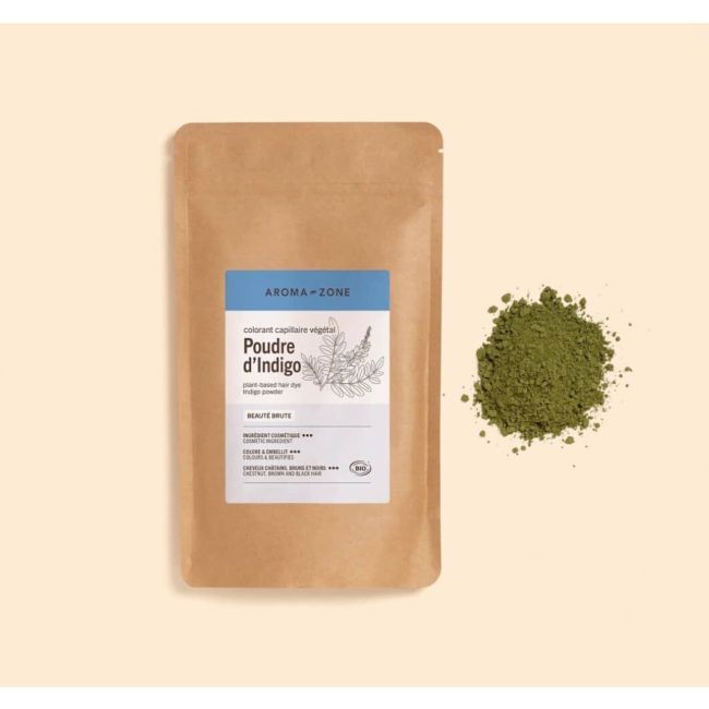 Aroma Zone Índigo BIO 250g - Indigofera tinctoria - Tinte Vegetal Capilar Ecocert