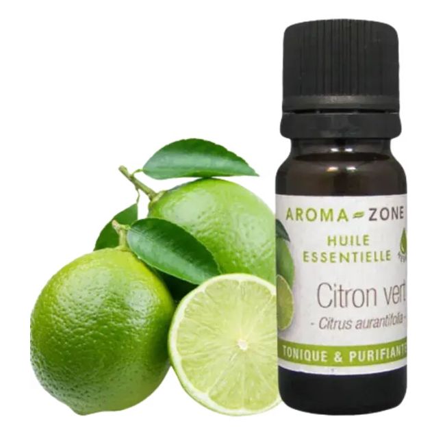 Aroma Zone Aceite Esencial de Lima Orgánico 10ml - Citrus aurantifolia - HEBBD Ecocert