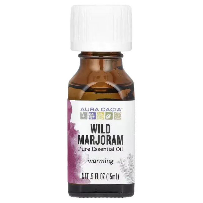 Aura Cacia Aceite Esencial de Mejorana 100 puro 15ml Thymus mastichina