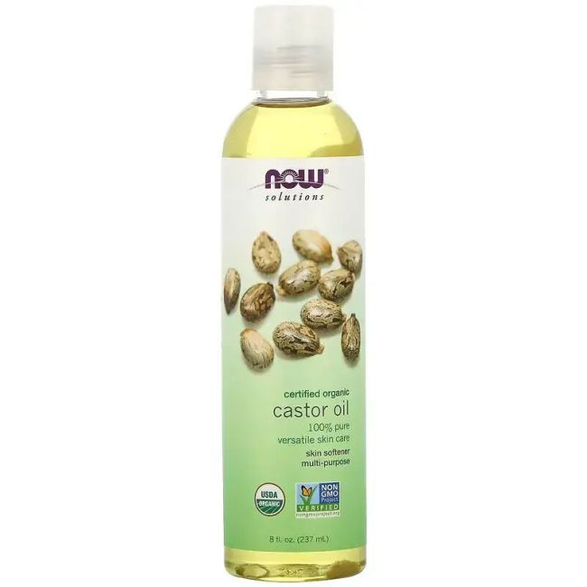 NOW Foods Aceite de Ricino 237ml - Organico Certificado Castor Oil
