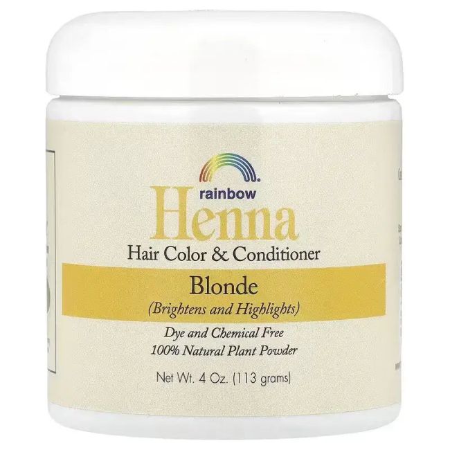 Rainbow Research Henna Natural Rubio Rainbow 113g Blonde - Coloración Vegetal para Cabello