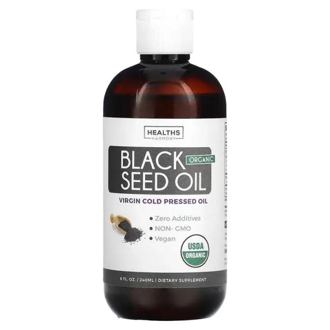 Healths Harmony Health Harmony Aceite de Comino Negro 240ml Organico - Nigella Sativa Puro