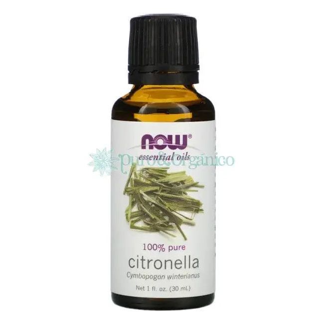 NOW Foods Aceite Esencial de Citronela 30ml - Puro y Orgánico Colombia