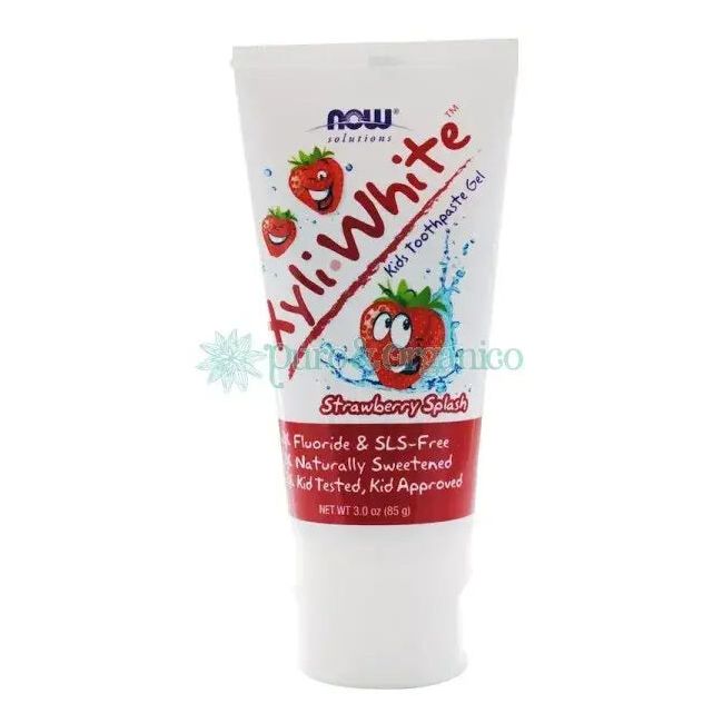 XyliWhite Gel Crema Pasta dental para Niños Kids Fresa 85gr Now Foods