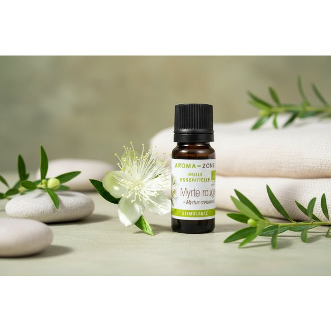 Aroma Zone Aceite Esencial de Mirto Rojo 10ml Puro 100% Organico Myrte Rouge