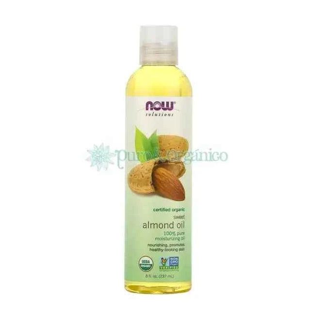 NOW Foods NOW Solutions Aceite de Almendras Dulces Orgánico 237ml - Prunus dulcis - USDA Organic