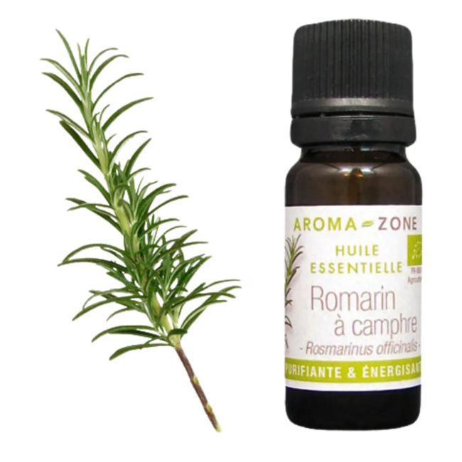 Aroma Zone Aceite Esencial de Romero 10ml Rosmarinus officinalis ct. camphre.