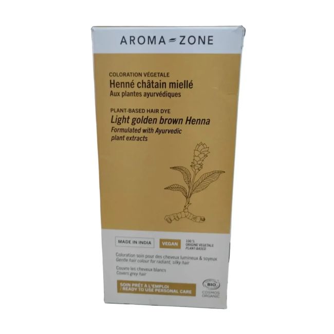 Aroma Zone Hena Natural Maron Miel 200gr Chatain Miel