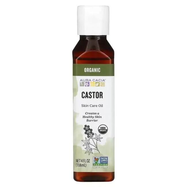 Aura Cacia Aceite de Ricino 118ml  - Orgánico Certificado Castor Oil