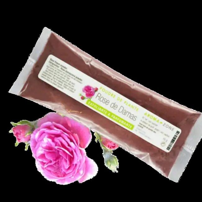 Aroma Zone Polvo de Pétalos de Rosa Damascena 15g | Rosa damascena | Grado Cosmético