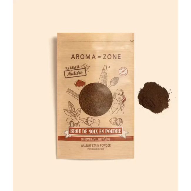 Henna Cáscara de Nuez 250g Aroma Zone - Brou de Noix Tinte Vegetal Natural