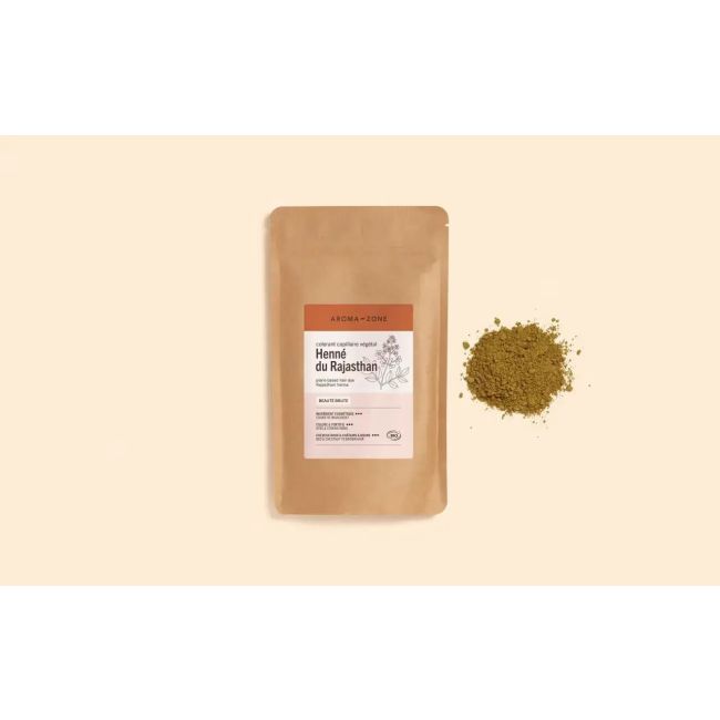 Aroma Zone Hena 100% natural Rajasthan Organico 250gr Marron Lawsonia inermis