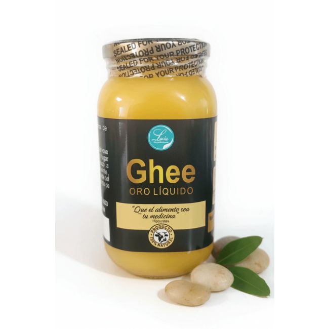 Lucia Ghee Mantequilla Clarificada Pura 414g - Sin Lactosa - Tradición Ayurvédica