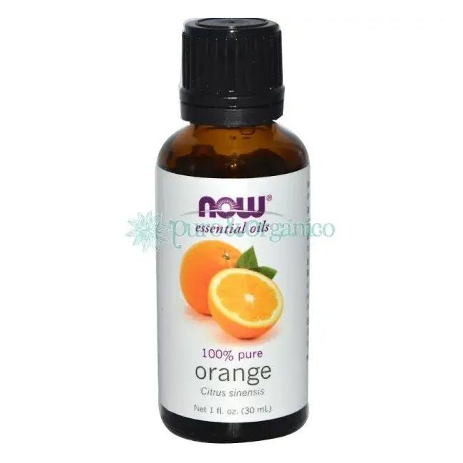 NOW Foods Aceite Esencial de Naranja Dulce 30ml 100% Puro | Citrus sinensis | Orange Oil