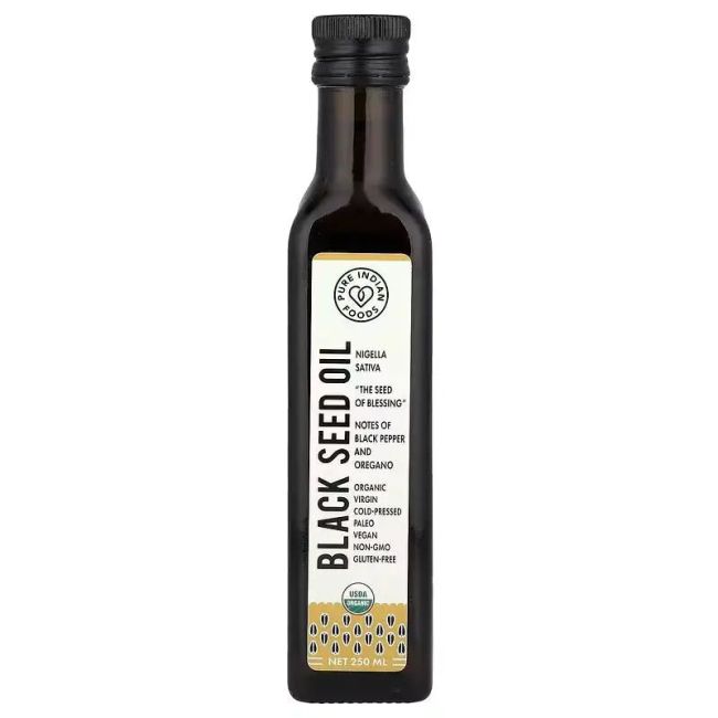 Pure Aceite de Semilla de Comino Negro Orgánico 250ml | Nigella sativa | USDA Organic