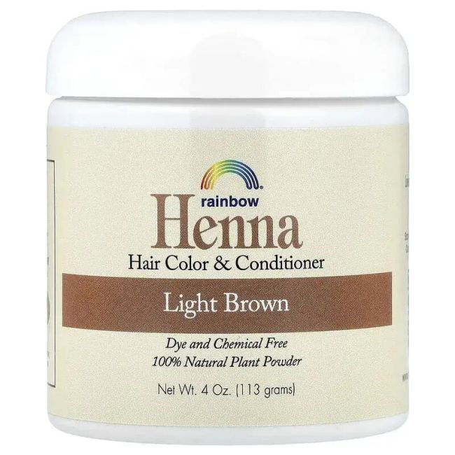 Rainbow Research Henna Natural Castaño Claro 113g | Light Brown | Lawsonia inermis